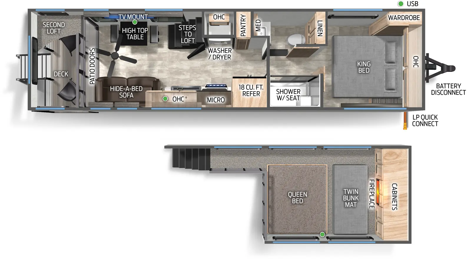 Cherokee Black Label 20OGBL Floorplan